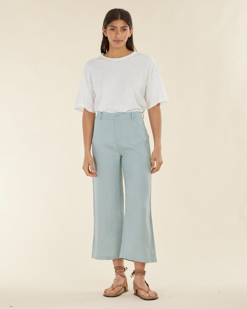 Barossa Linen Pant - Mint - Second Image