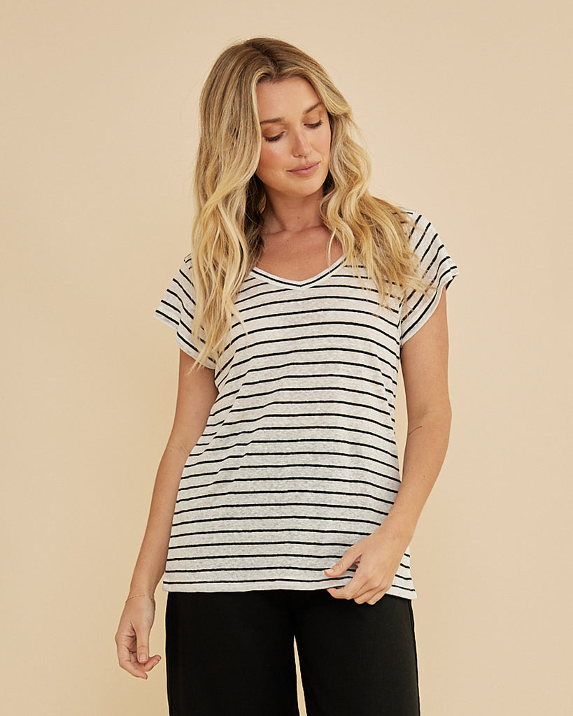 Avalon Linen Jersey Tee - Second Image