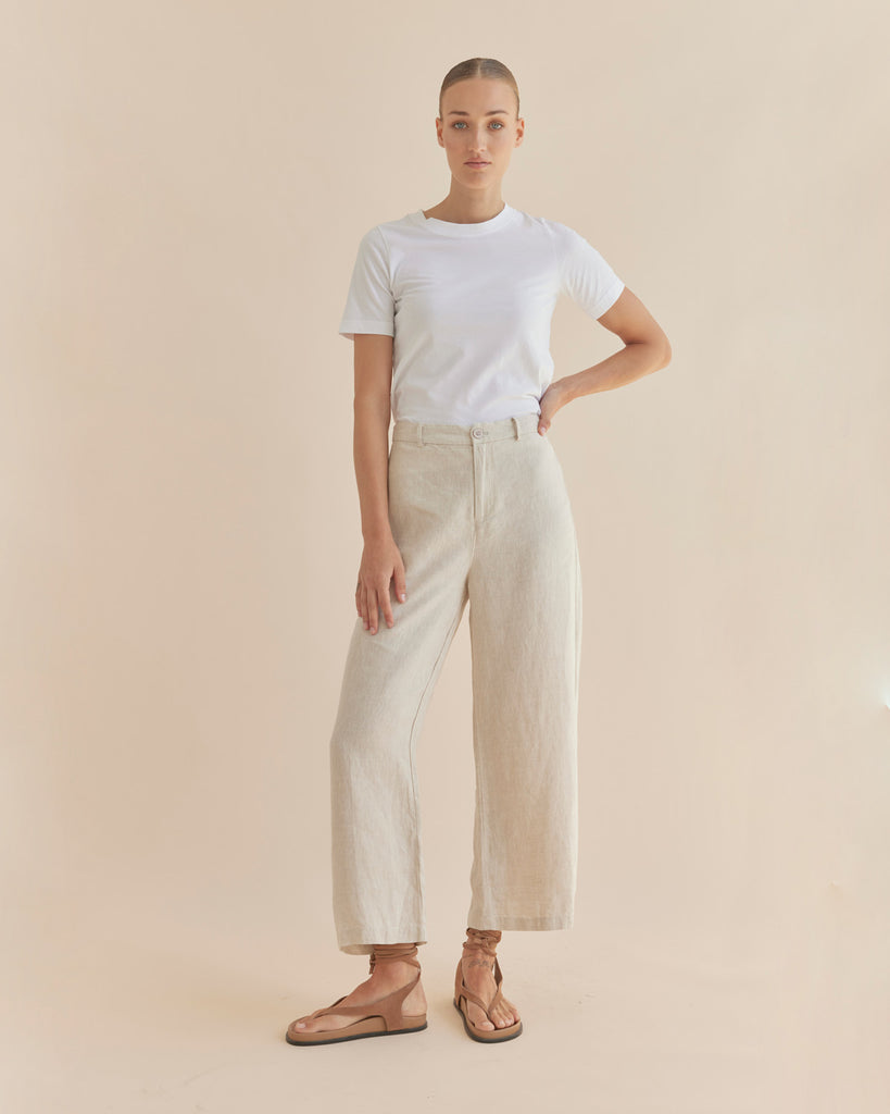 Barossa Linen Pant - Natural