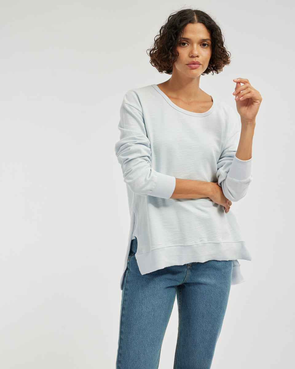 Devon Heart sweater - Ice Blue