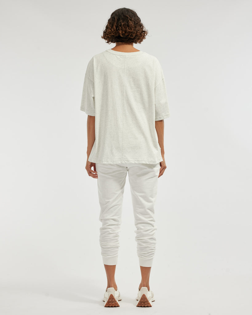 Denver Full Length Jogger - White - Second Image