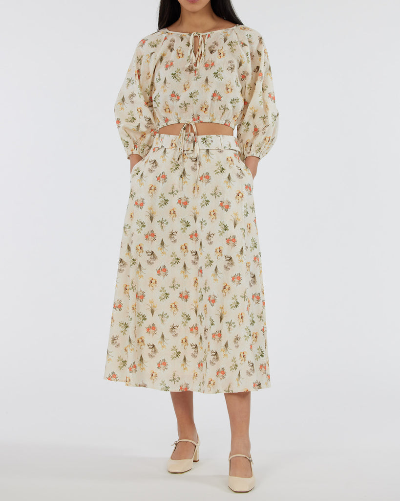 Jardin Linen Blouse - Second Image
