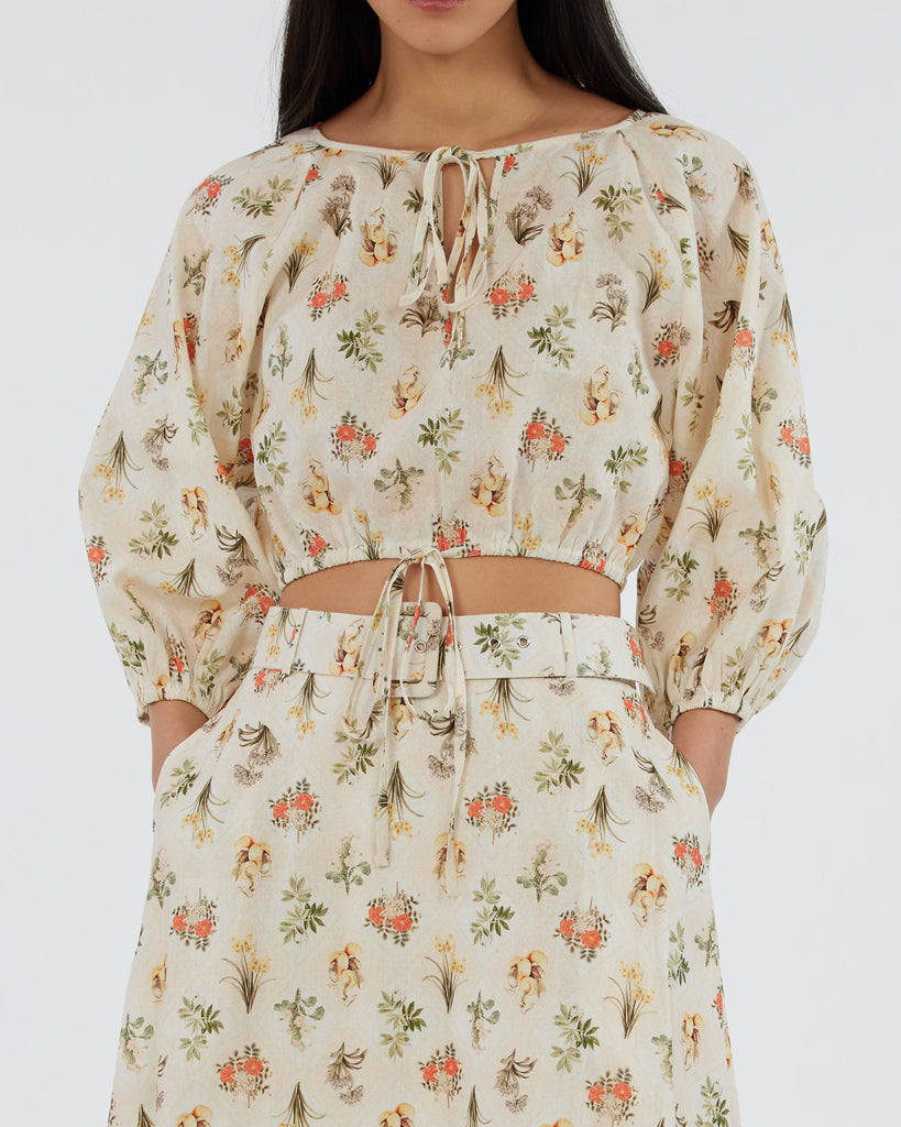 Jardin Linen Blouse