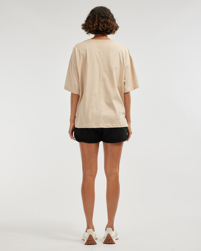 Leah Boyfriend Tee - Hummus - Second Image