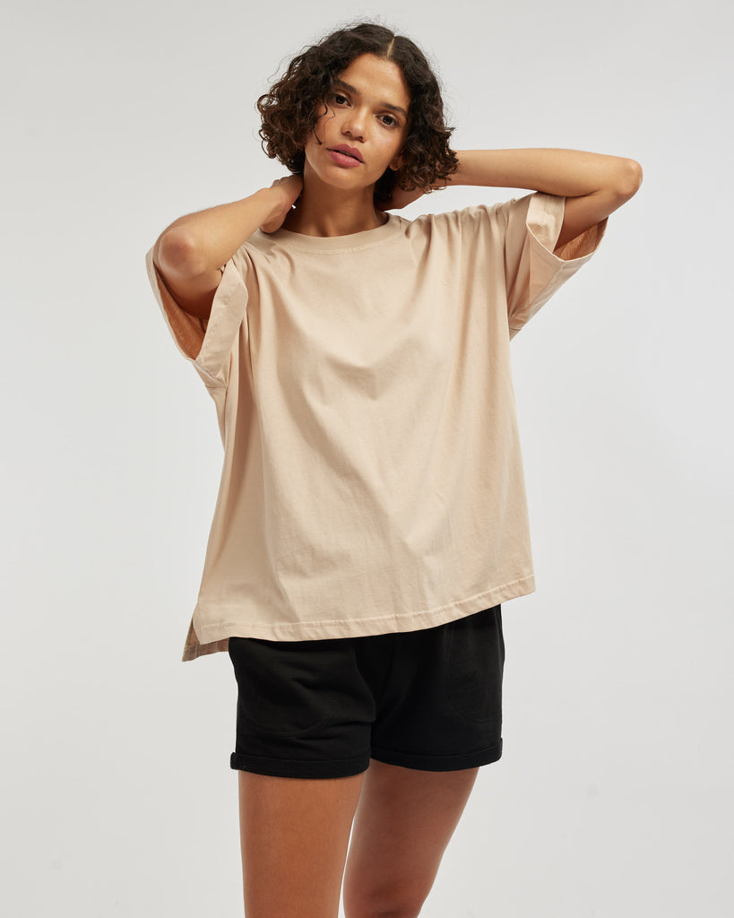 Leah Boyfriend Tee - Hummus