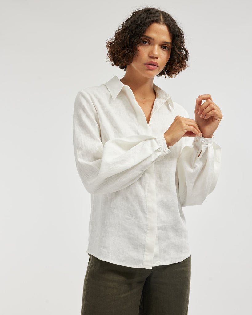 Luma Linen Shirt - Ivory