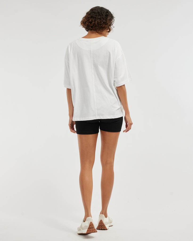 Mason Ribbed Bike Shorts - Black - Second Image