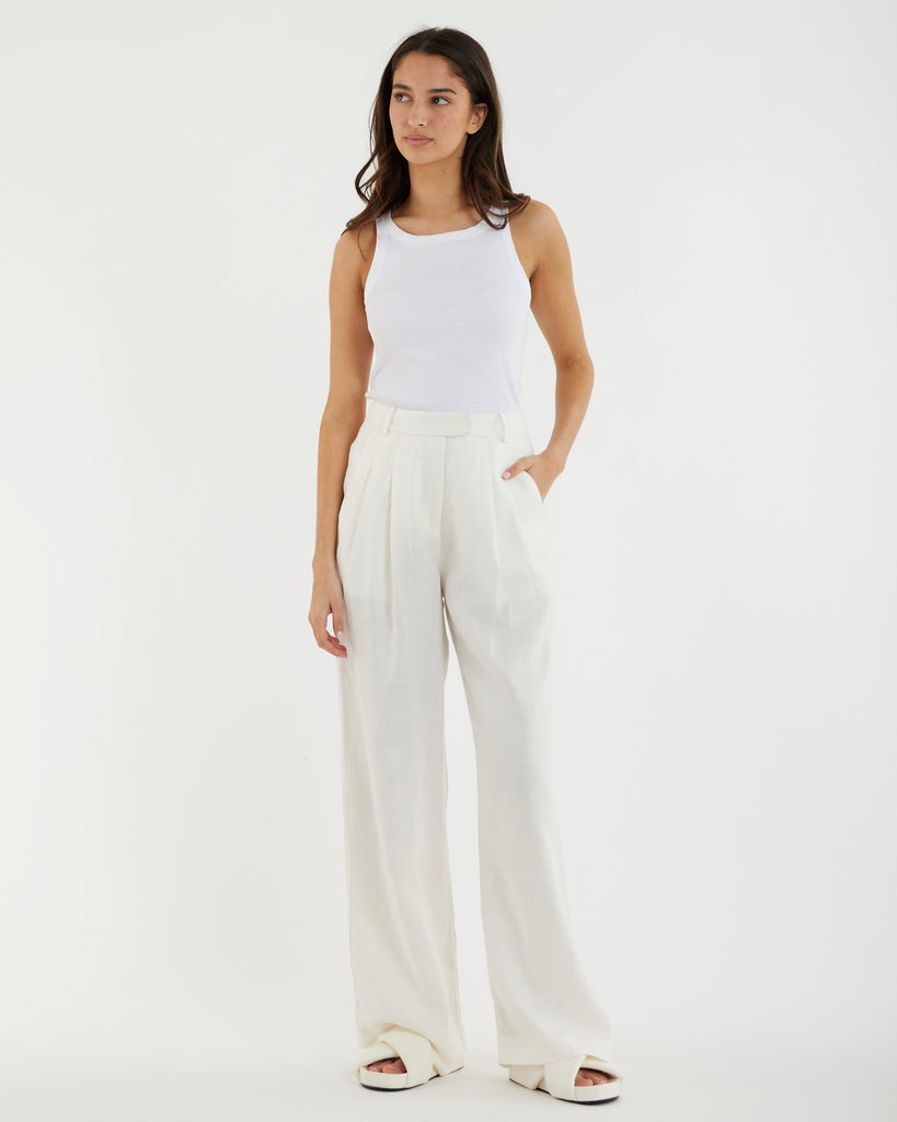 Mia Pant - White - Second Image