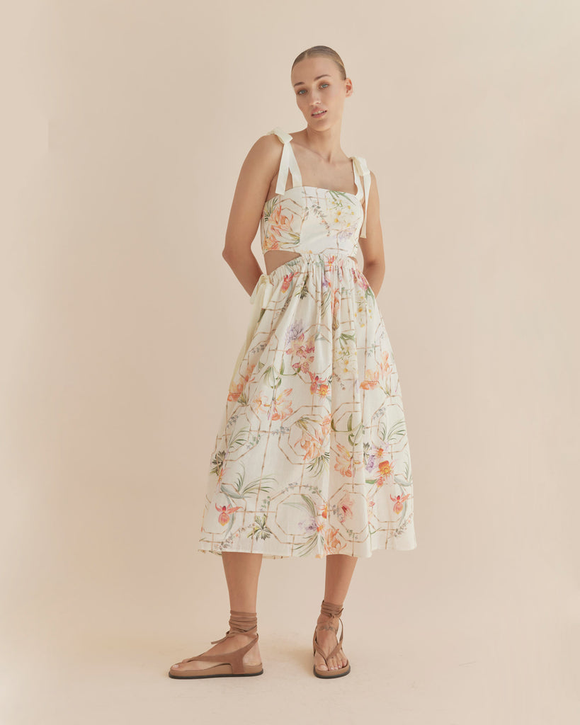 Orangerie Sleeveless Midi Dress - Second Image