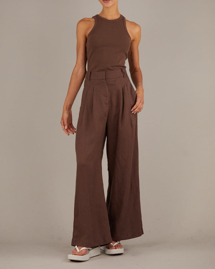 Avec Organic Cotton Tank - Cocoa - Second Image
