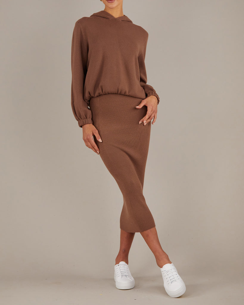 Titan Knit Hoodie - Cocoa - Second Image
