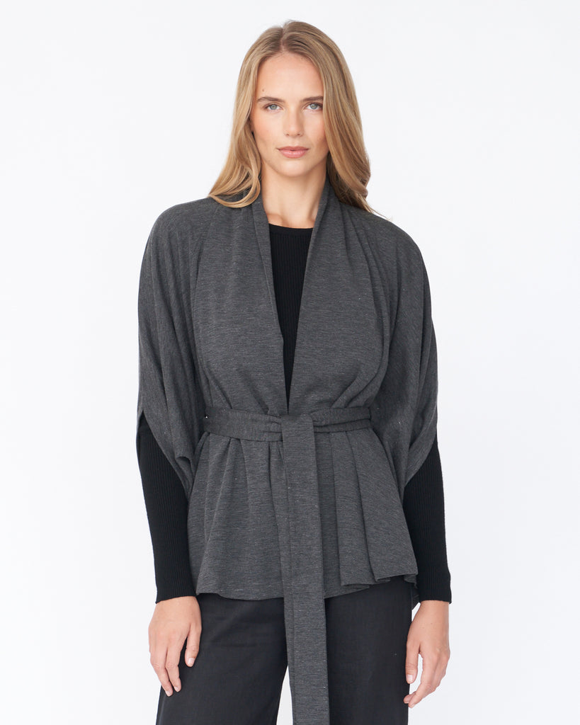 Mae Kimono Jacket - Charcoal