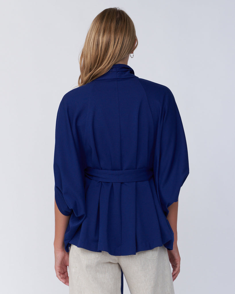 Mae Kimono Jacket - Cobalt Blue - Second Image