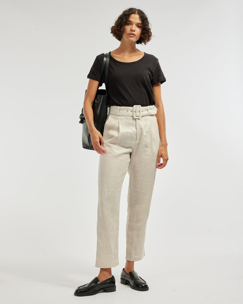 Azure Linen Pant - Natural