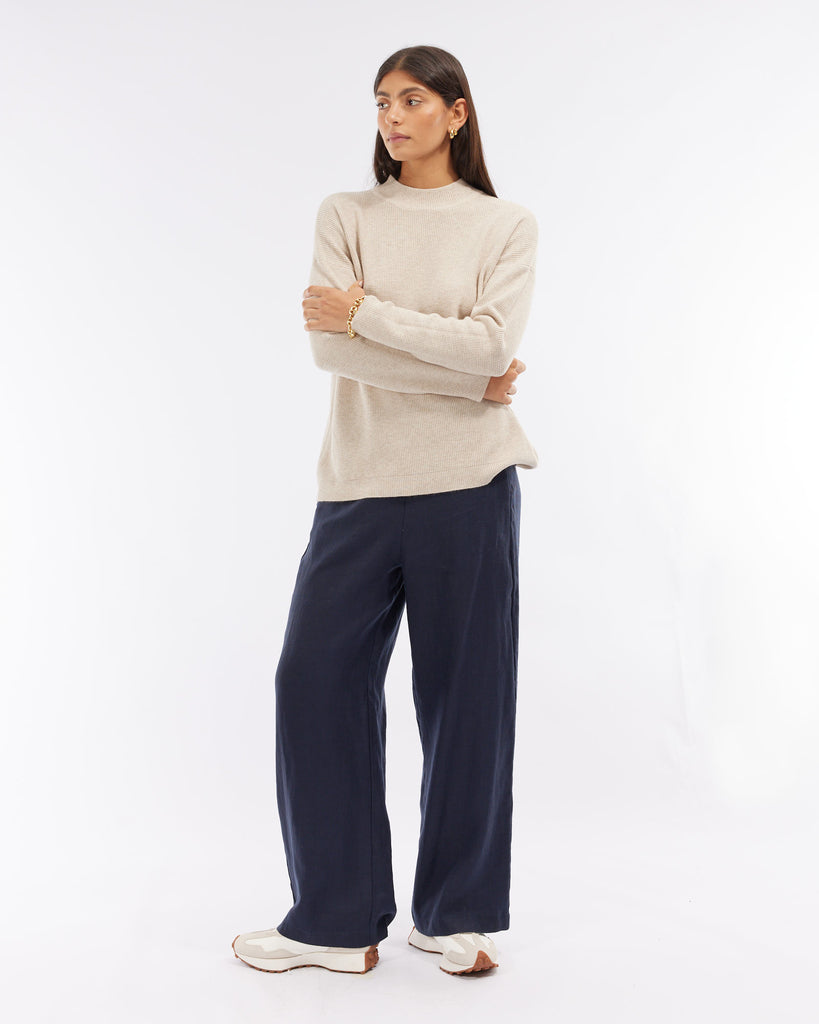 Cortina Waffle Knit - Grey Marle