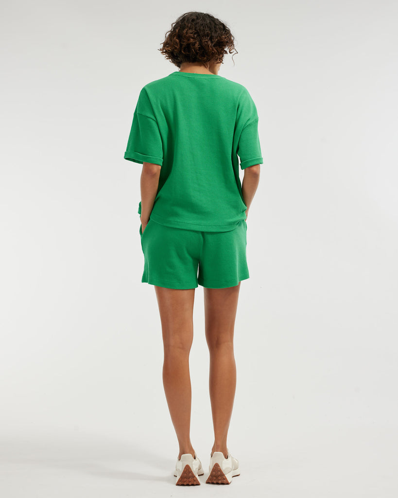 Laurie Waffle Shorts - Jade - Second Image