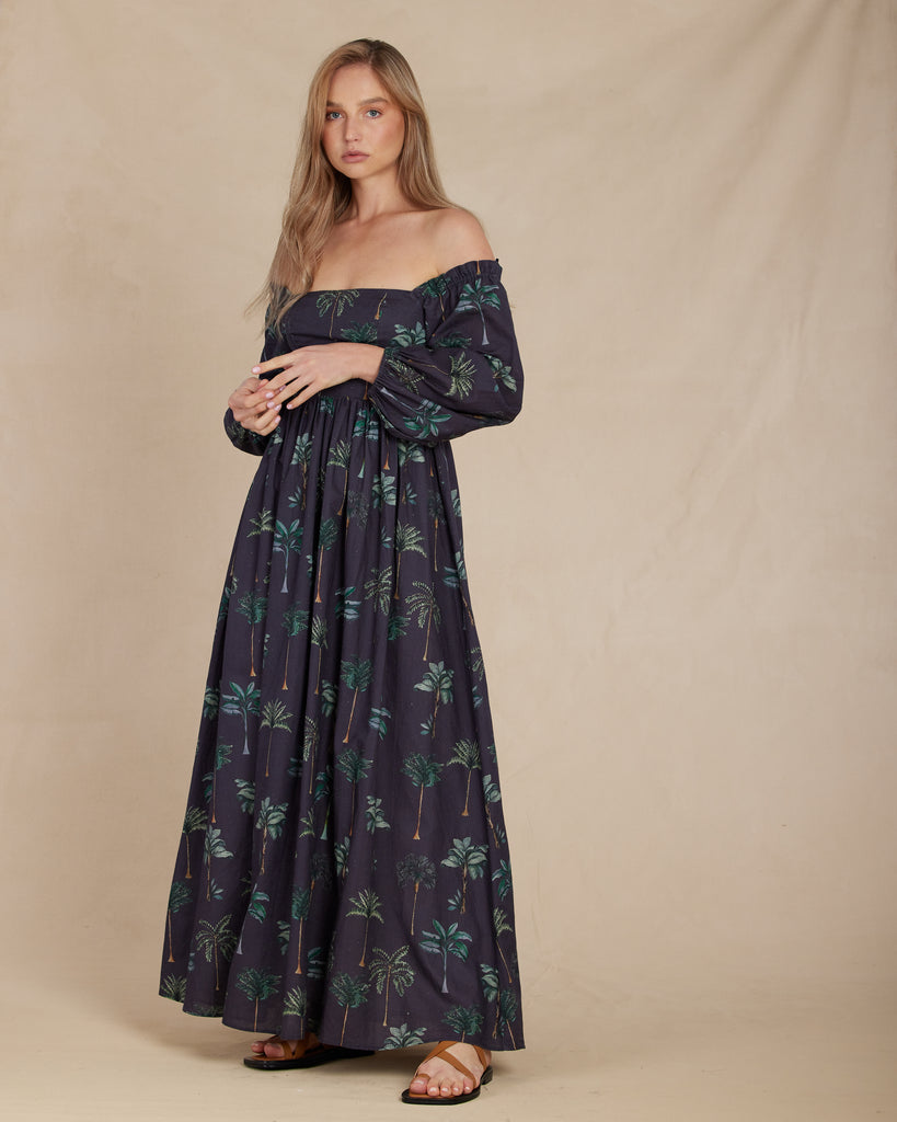 Palmira Linen Maxi Dress - Second Image