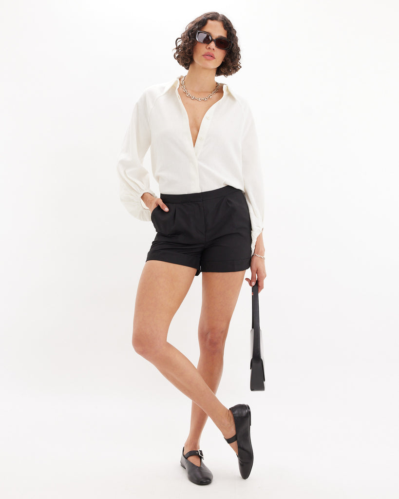 Evelyn Tailored Short - Black