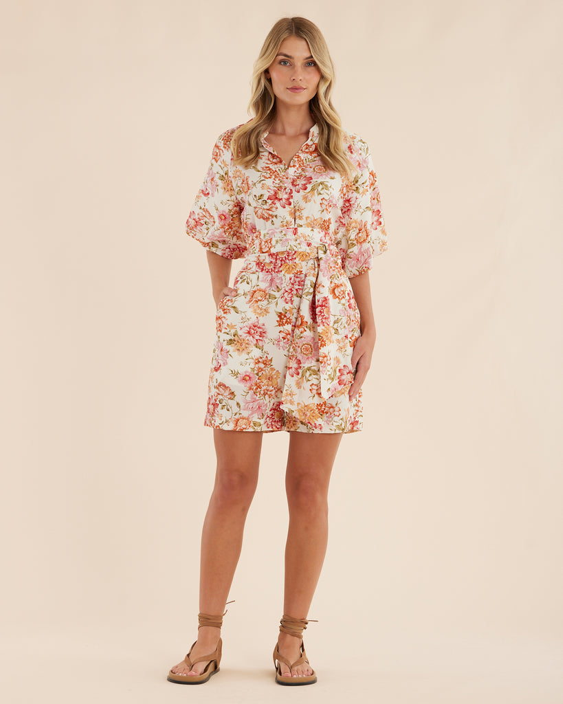 Florine Puff Sleeve Playsuit