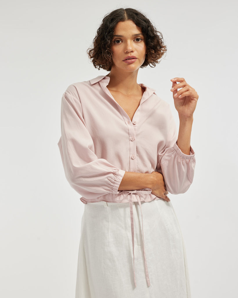 Kate Long Sleeve Top - Blush