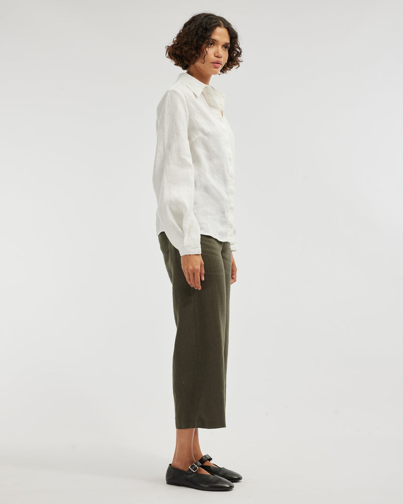Luma Linen Shirt - Ivory - Second Image