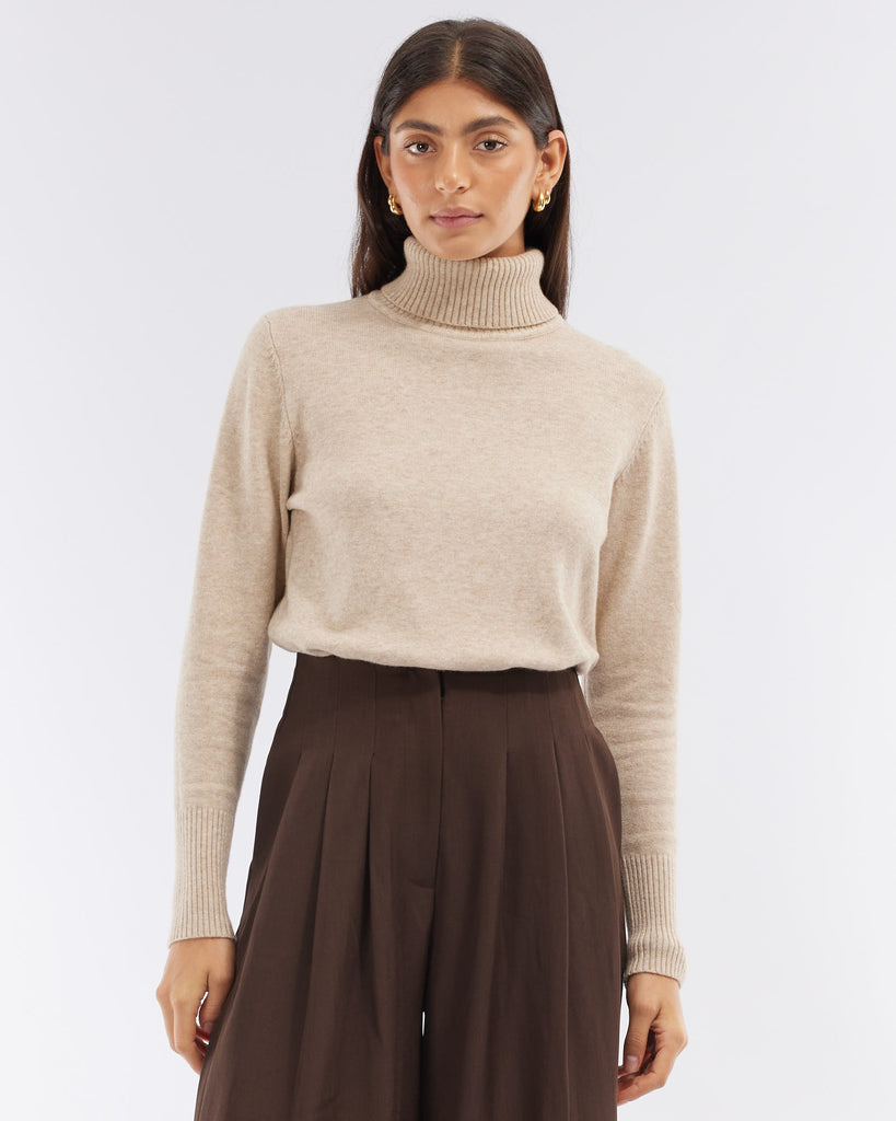 Manor Turtleneck Knit - Oatmeal