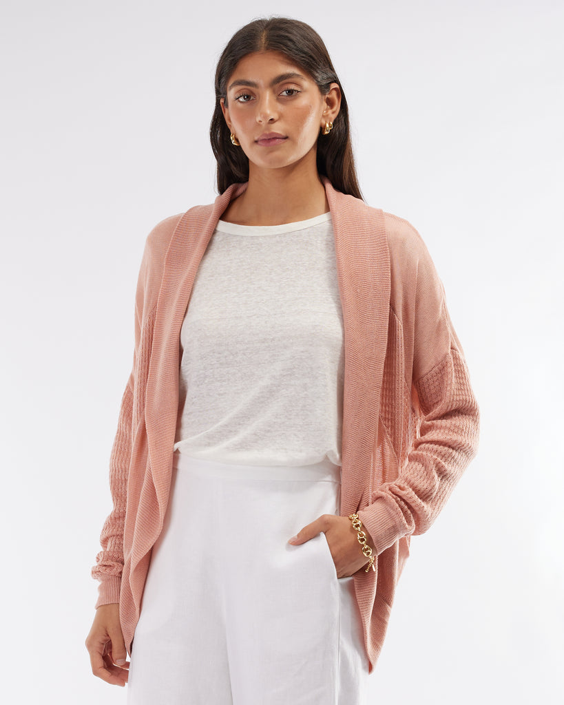 Perry Knit Cardigan - Blush