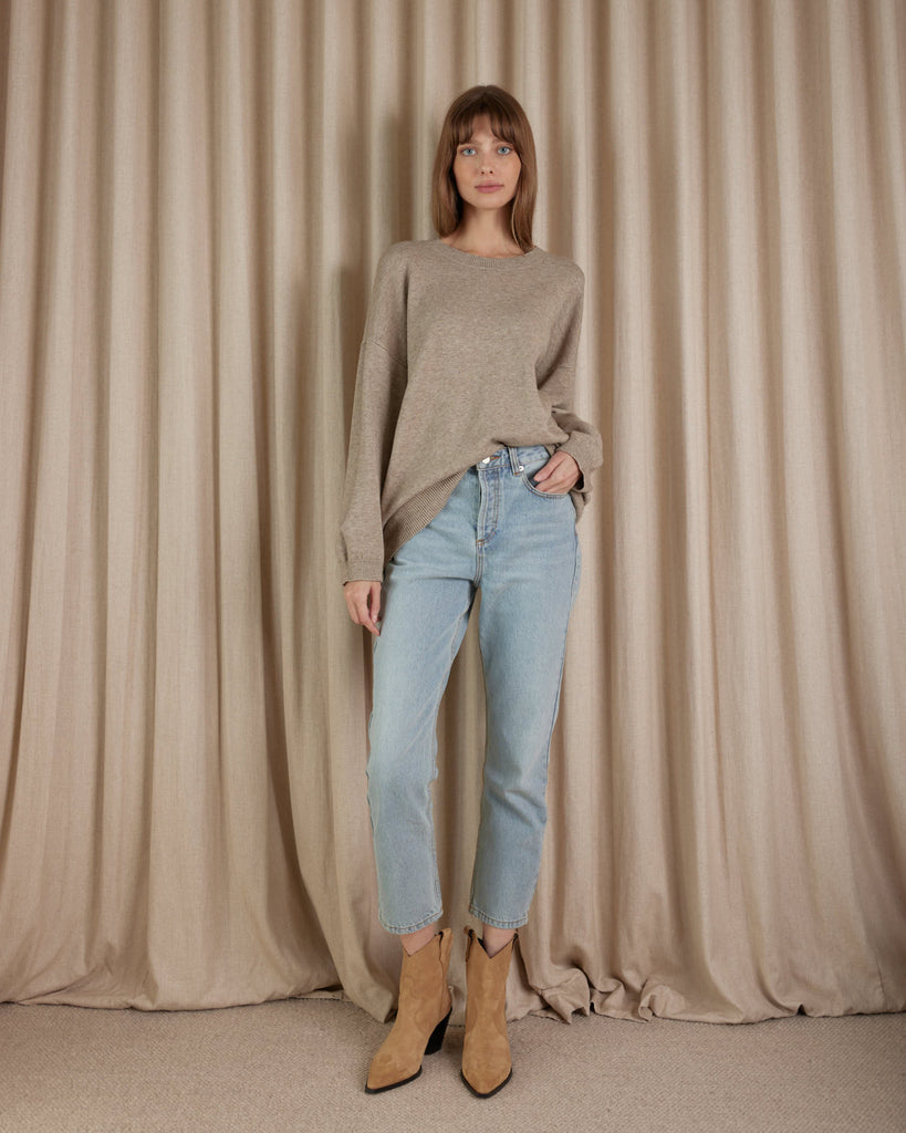 Ruthie Knit Jumper - Oatmeal