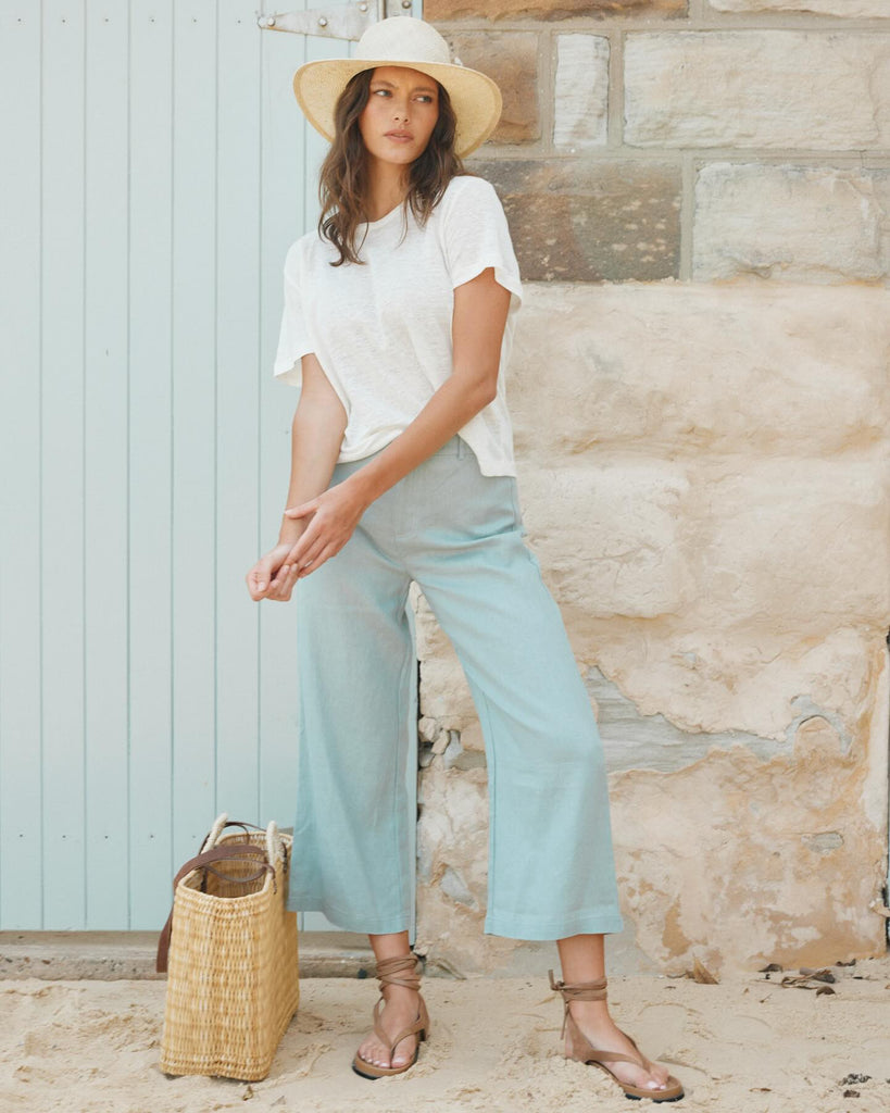 Barossa Linen Pant - Mint