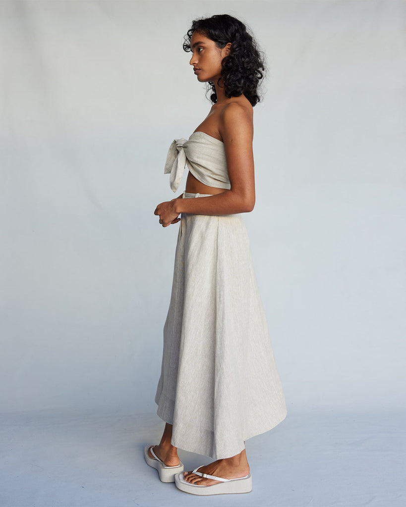 Barossa Linen Skirt - Natural - Second Image