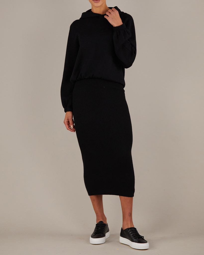 Afina Knit Skirt - Black