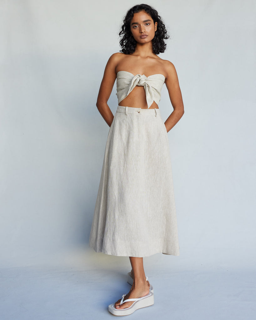 Barossa Linen Skirt - Natural