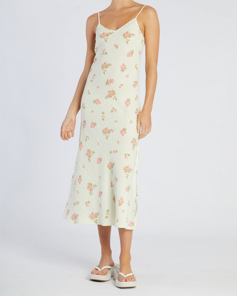 Evangeline Linen Dress - Emile Floral - Second Image