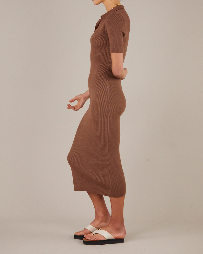 Pablo Knit Dress - Cocoa - Second Image