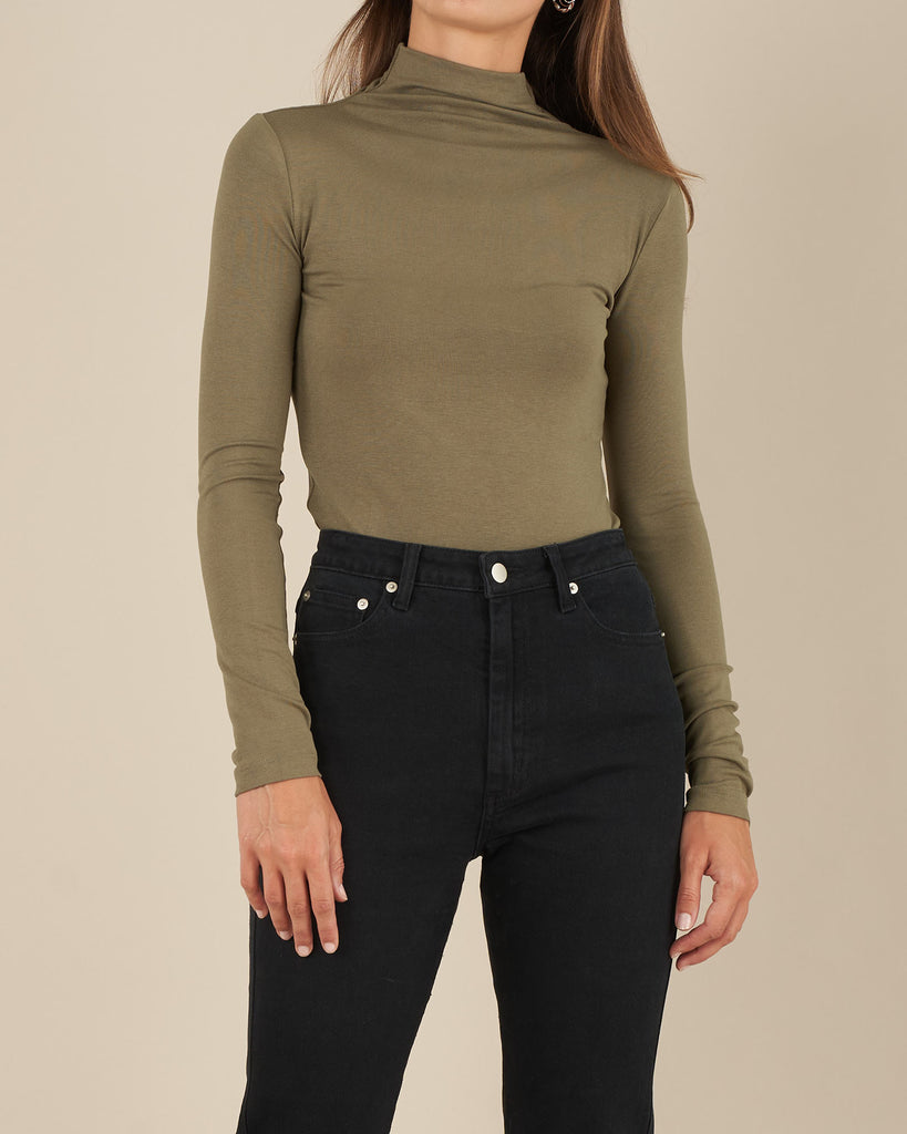 Everleigh Knit Top - Olive