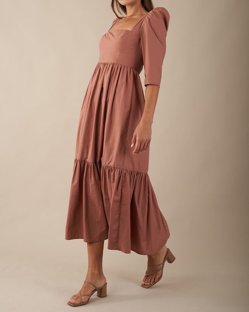 Prairie Maxi Dress - Rosewood - Second Image